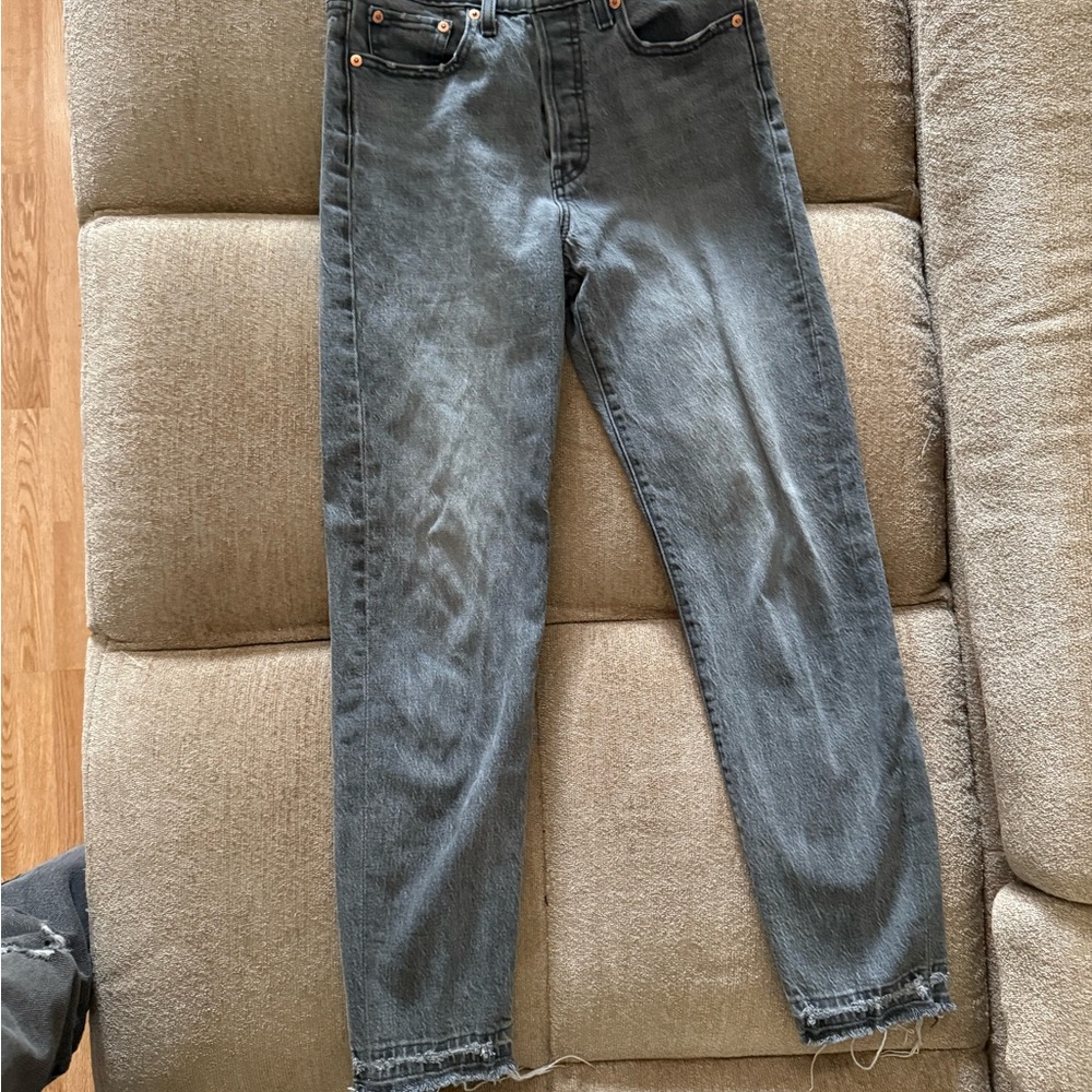 Levi's Gray weddie straight leg Jeans